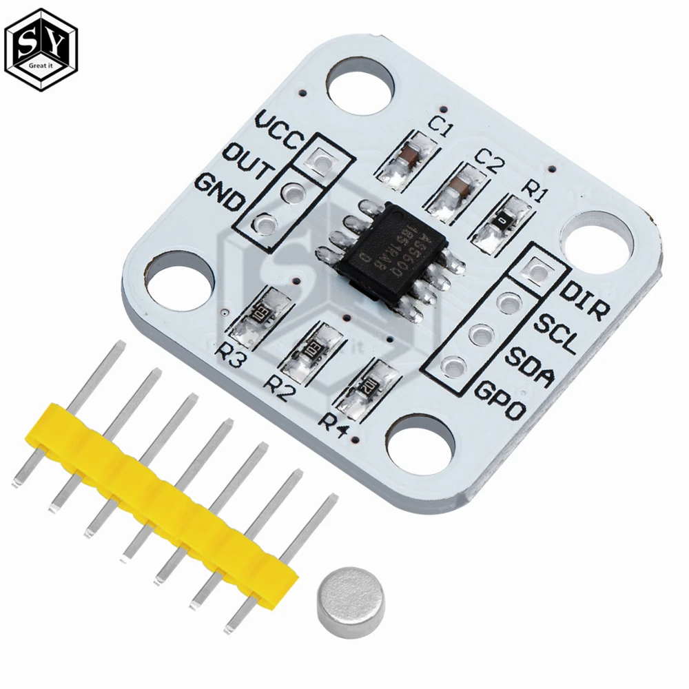 AS5600 magnetic encoder magnetic induction angle measurement sensor module 12bit high precision For aduino