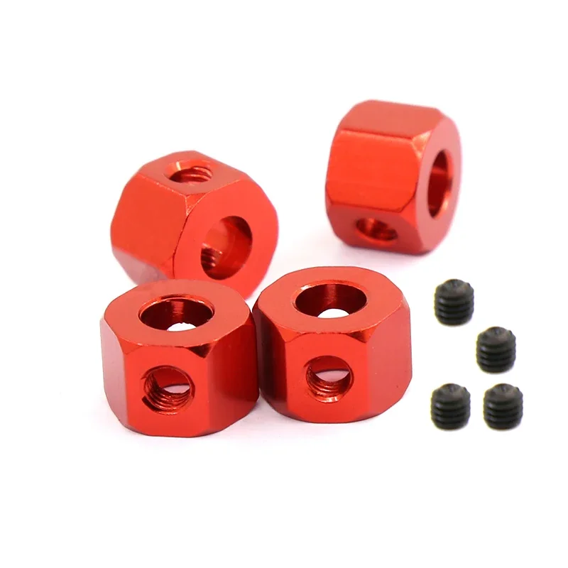 Adaptador hexagonal de cubo de rueda combinador de Metal GGRC, 5mm a 12mm para coche RC WPL D12 B14 B16 B24 B36 C14 C24 MN D90 D91