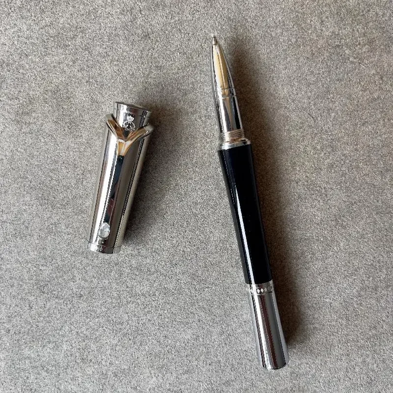 الفاخرة الماس كليب قلم حبر رولربال قلم حبر جاف طبعة خاصة النساء هدية الكريسماس الأعمال الكتابة القلم