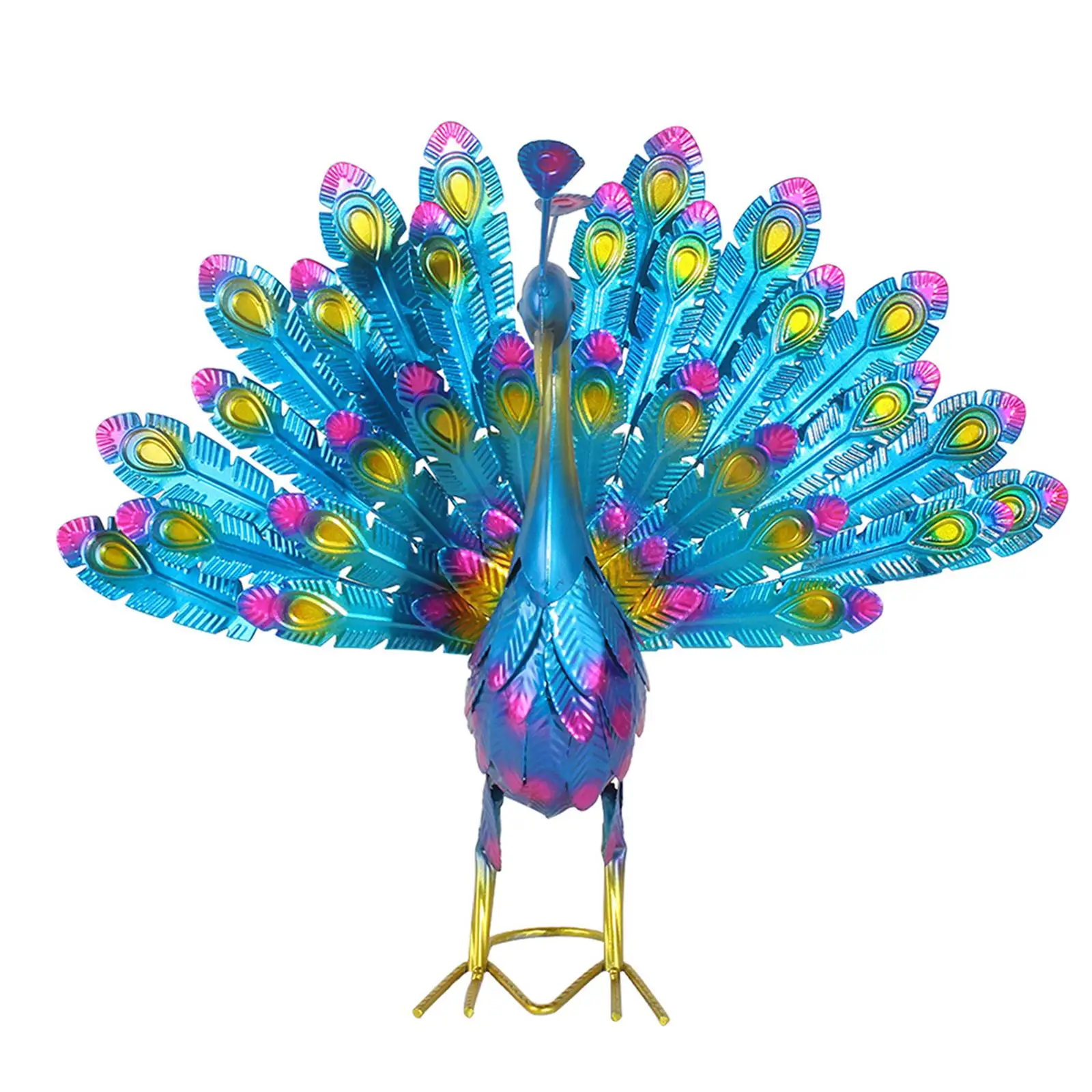 Peacock Statue Convenient Easy to Use Home Decoration for Yard Wedding Porch