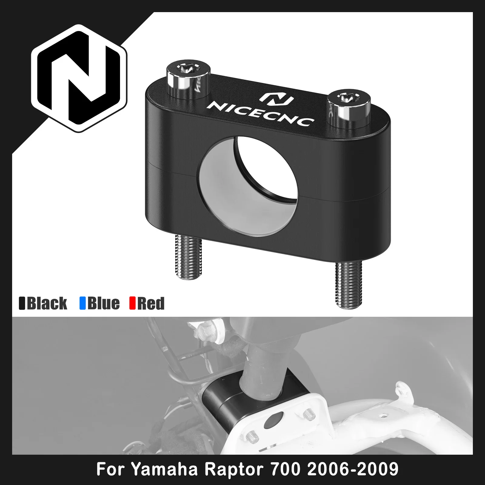 NICECNC para Yamaha Raptor 700 2006-2009, Buje de Dirección para ATV, YFZ450 2004-2008, Badger 80, Champ 100, Grizzly 700, Kodiak 450