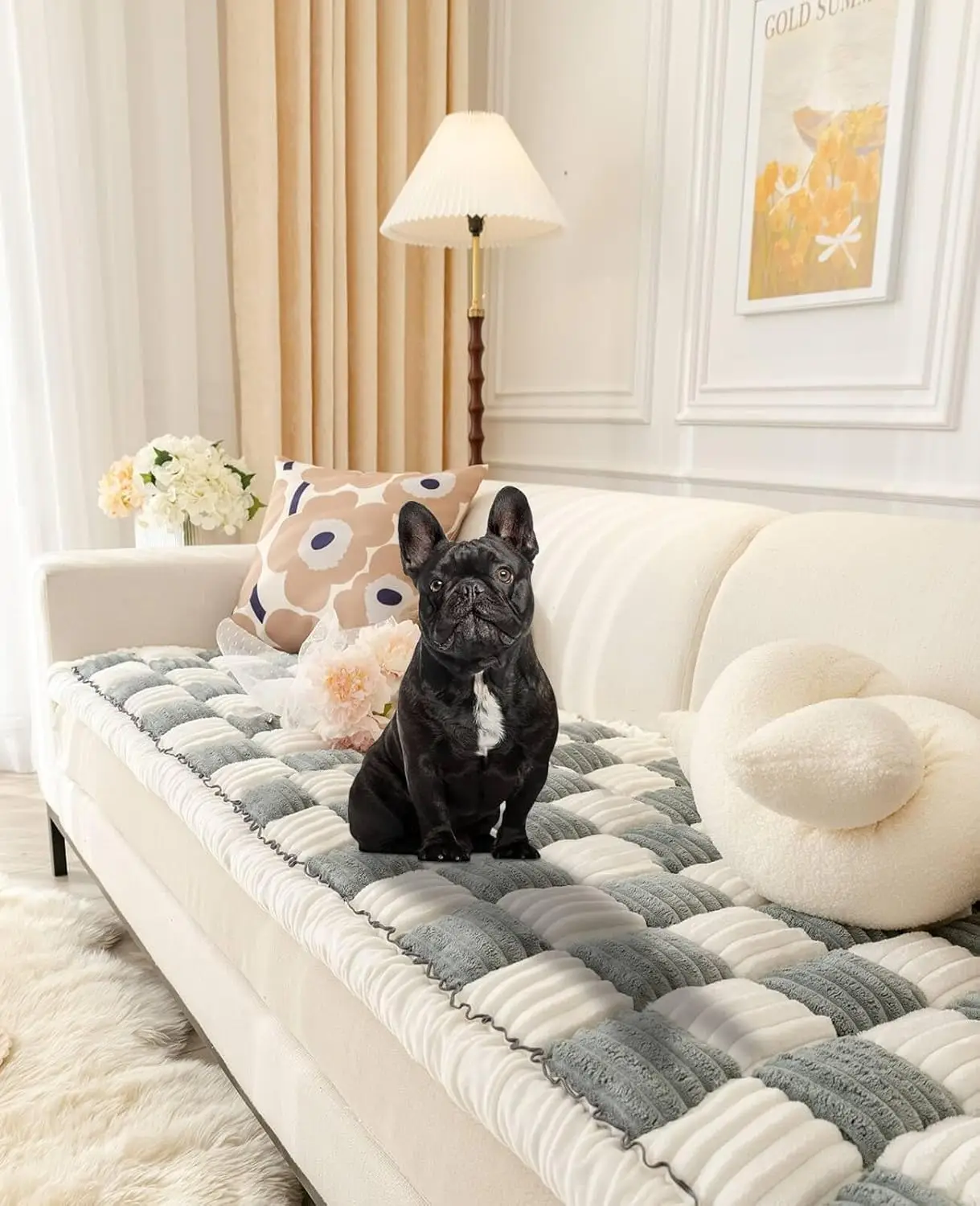 

Pet Couch Covers For Sofa, Dog Couch Cover Protector, Couch Cover For Dogs Washable, Non-Slip Bottom, Comfortable, Soft And
