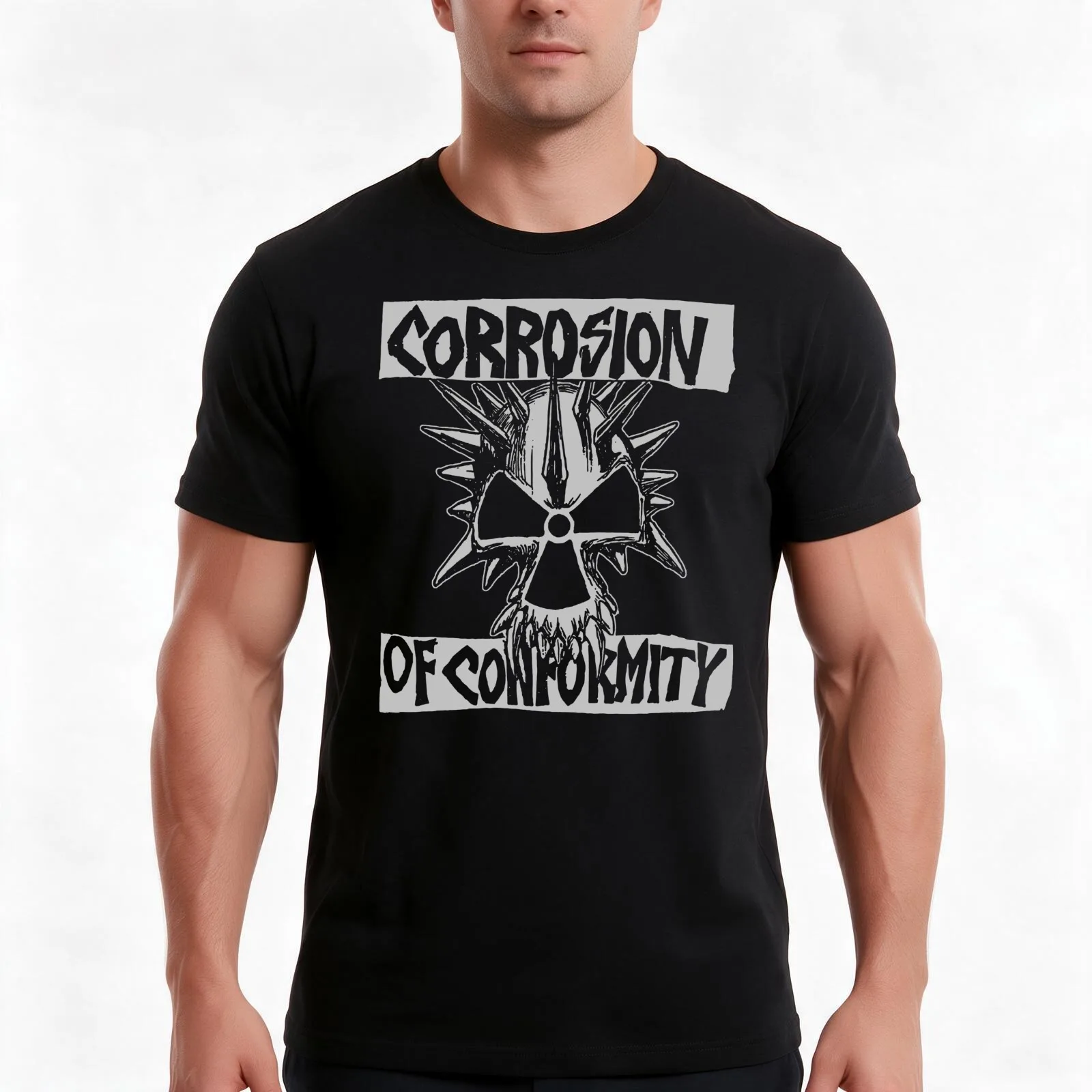 Corrosion Of Conformity T-Shirt, Summer Casual Cotton Tee, Oversized Streetwear Tops, Vintage Graphic Print, Unisex Men Women