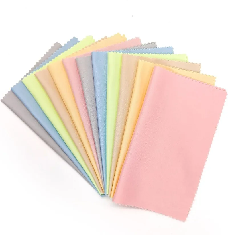 1/100PCS Microfiber Cleaning Cloth High Quality Chamois Glasses Cleaner Eyewear Cloth Len Phone Screen Cleaning Wipes Wholesale
