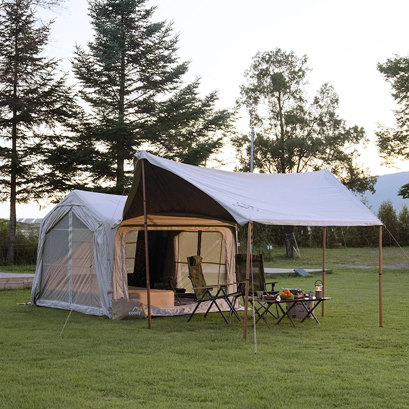

7.0 Air Tent-Beige Four Season Camping Outdoor Inflatable Portable Gonflable Luxury 2-5 Person Tents