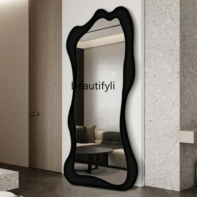 

Y13 Nordic creative full-body mirror clothing store special-shaped, light luxury floor mirror household cloakroom full-length mi