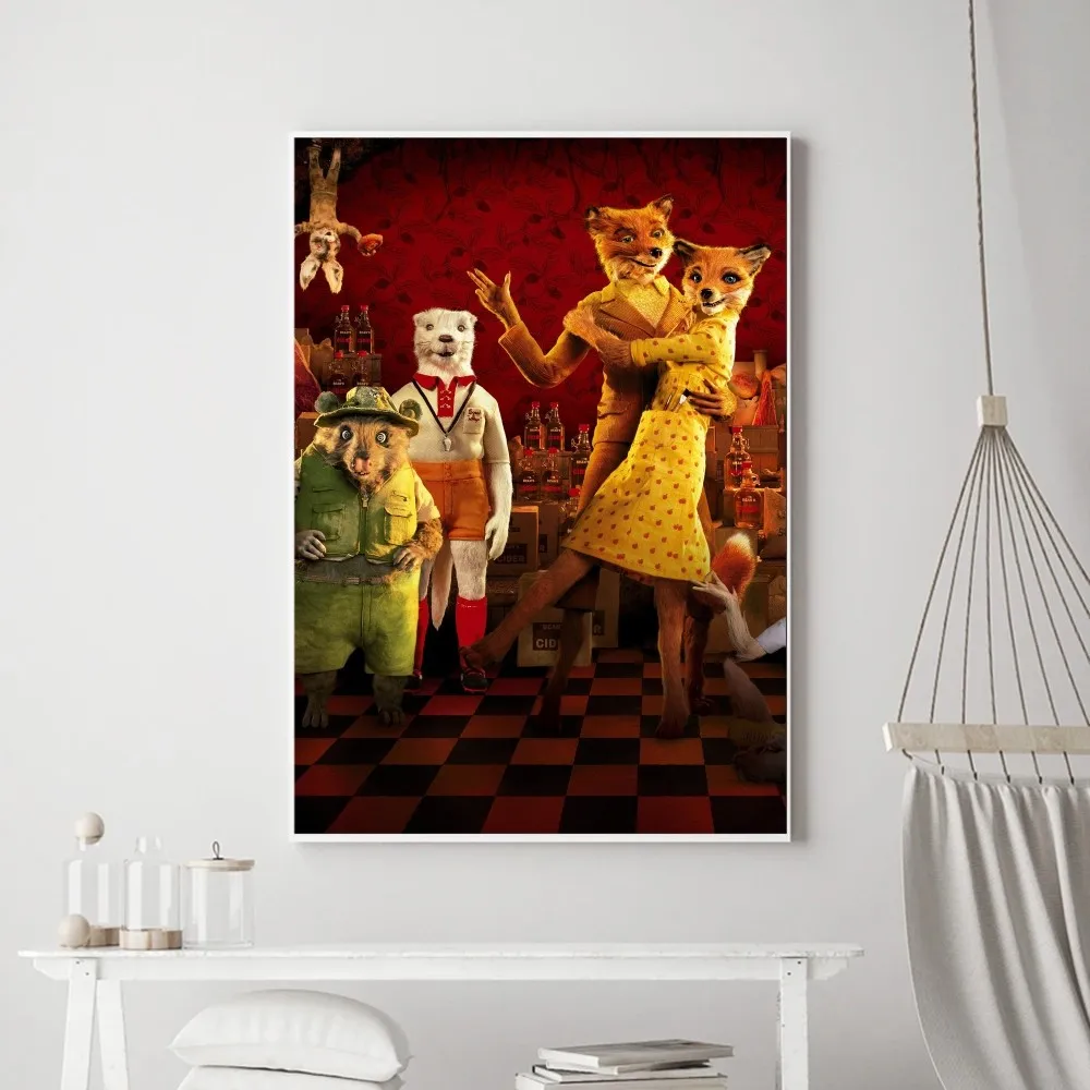 Movie The Fantastic Mr. Fox Poster Prints Poster Wall Painting Bedroom Living Room Wall Bar Restaurant Sticker Small