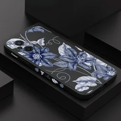 Large Lnk Flower Phone Case For Xiaomi Poco X7 X6 M6 M5 M5S F5 X5 F4 X4 M4 F3 M3 X3 F2 Pro X2 C40 4G 5G GT NFC Silicone Cover