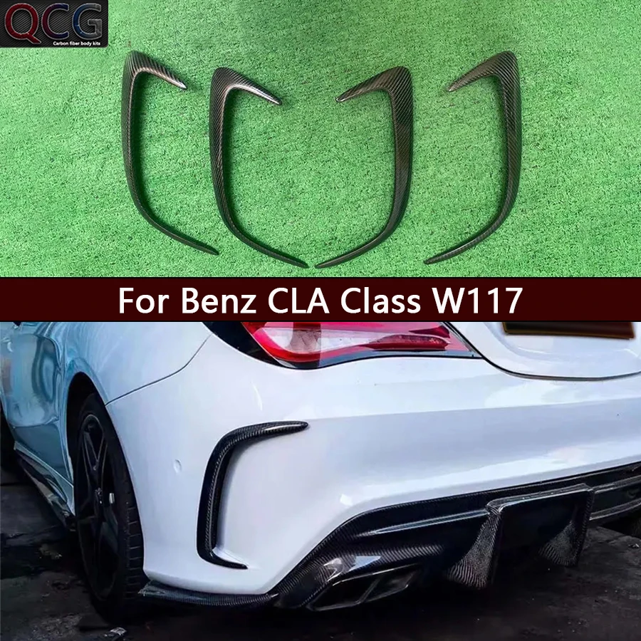

For Mercedes Benz CLA Class W117 CLA45 CLA260 CLA200 Carbon fiber bumper wind knife fog lamp air vent decorative strip body kit