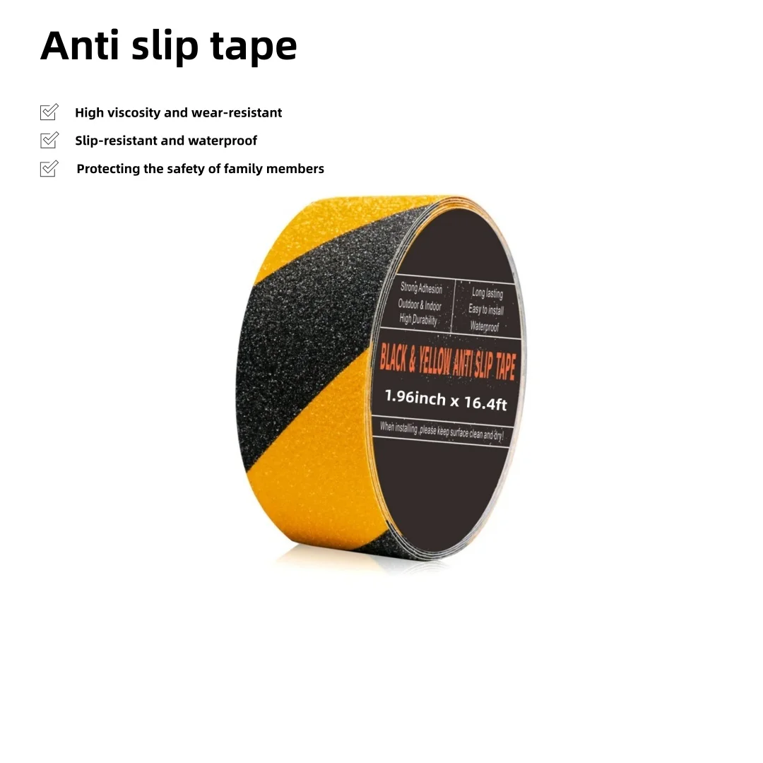 Heavy Duty Anti-Skid Tape, Suitable for Indoor/Outdoor Use, Used for Stair Treads, Traction Treads, and Stair Anti-Skid Strips