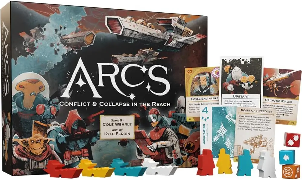 

Tactical Space Opera Strategy Game for Ages 14+, 2-4 Players with Trick-Taking, Galactic Warfare & Asymmetric Play