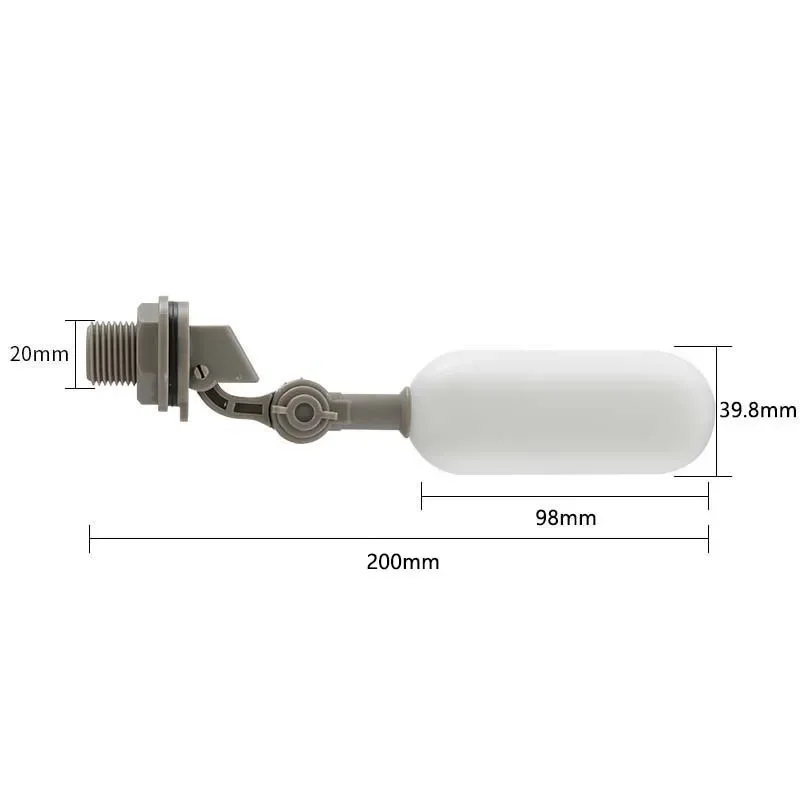 for 4 Point Micro Fish Tank Plastic Float Valve Humidifier Small Water Tank Accessories Replenishment Valve Float