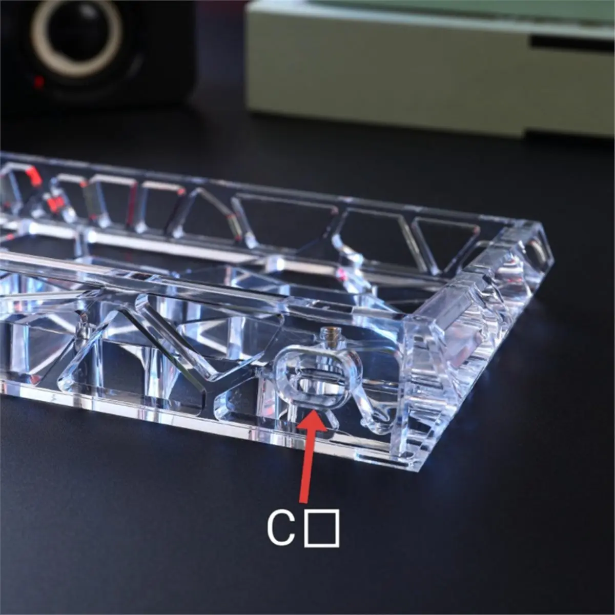 NEW FACTORY~GH60 Hole Hollow PC Keyboard Shell for Mad60/AULA Win60 Wooting60 Mechanical Keyboard Shell DIY Accessories B