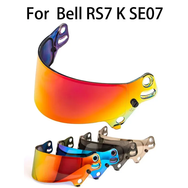 Visor for Bell RS7-K RS7 SE07 HP7 RS7 Pro Carbon Helmet Replacement Anti-UV Lens Wind Deflector Moto Riding Spare Accessories