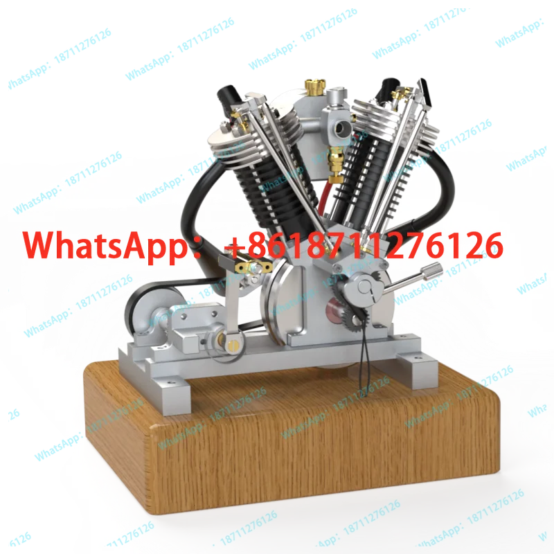 V2 Simplified Version Two-Cylinder Four-Stroke Engine Model Enlarged Edition New Arrival
