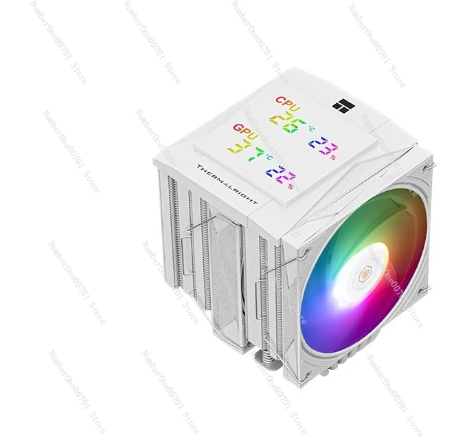 

ROYAL KNIGHT 120 Royal Knight White ARGB Digital Display Edition Twin Towers CPU Air Cooled Radiator