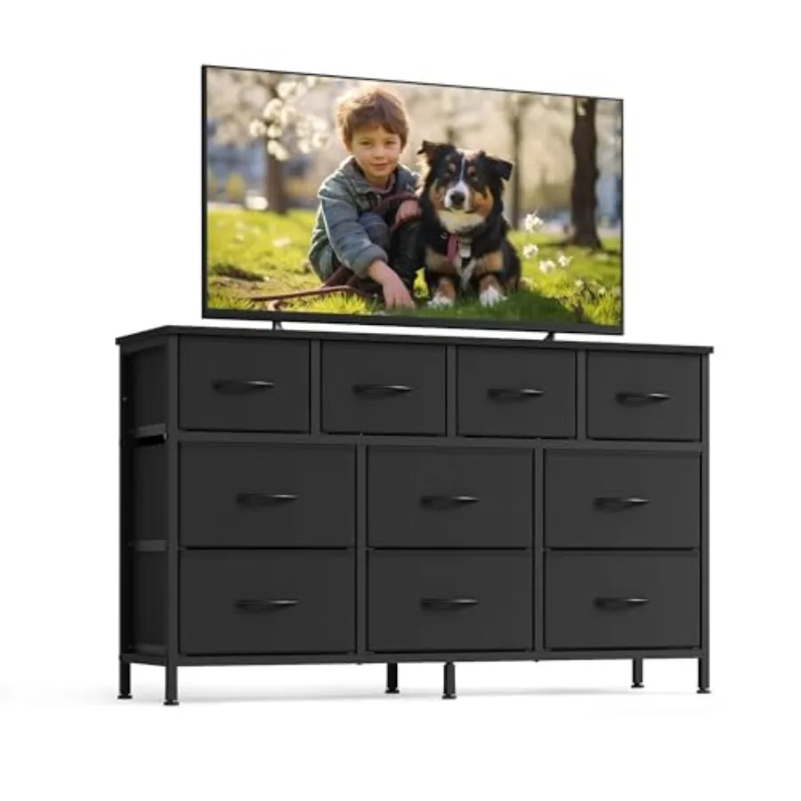 

BELLAH Collection - Dresser for Bedroom Chest of Drawers TV Stand for TVs Up to 55 Inch Living Room Closet 10 Drawers Modern UL