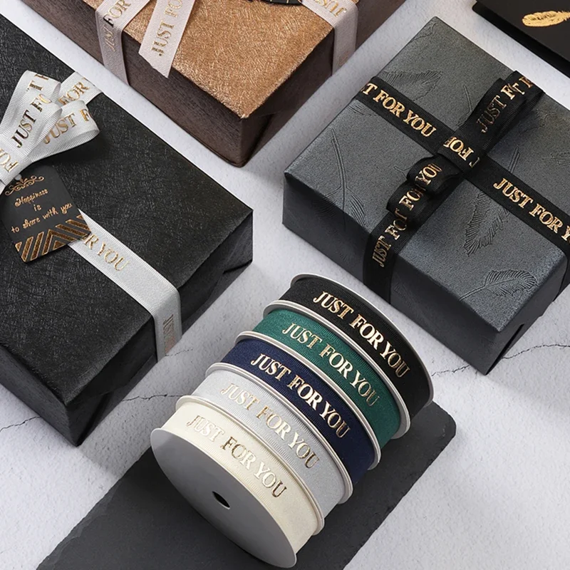 10 Yards/Roll JUST FOR YOU Collection High Quality Gift Packaging Handmade Material Bow Decorative Ribbon Morandi Colors