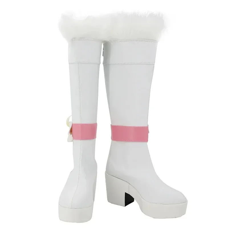 2025 aaa 그래서 나는 거미 쿠모코 코스프레 부츠 흰색 신발 맞춤 제작 인간 형태