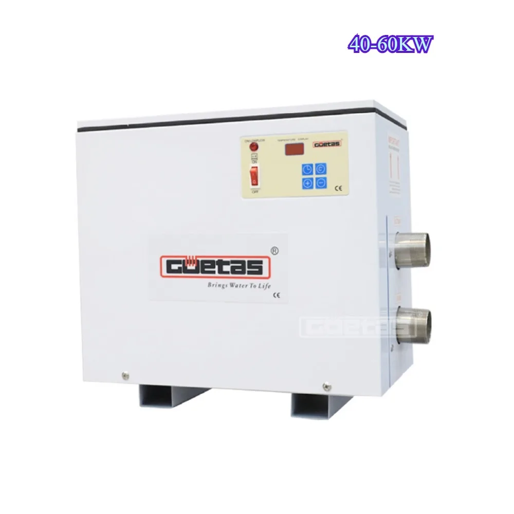 Sildītājs: 40–60KW 380V elektriskais baseina/SPA ūdens sildītājs ar termostatu.