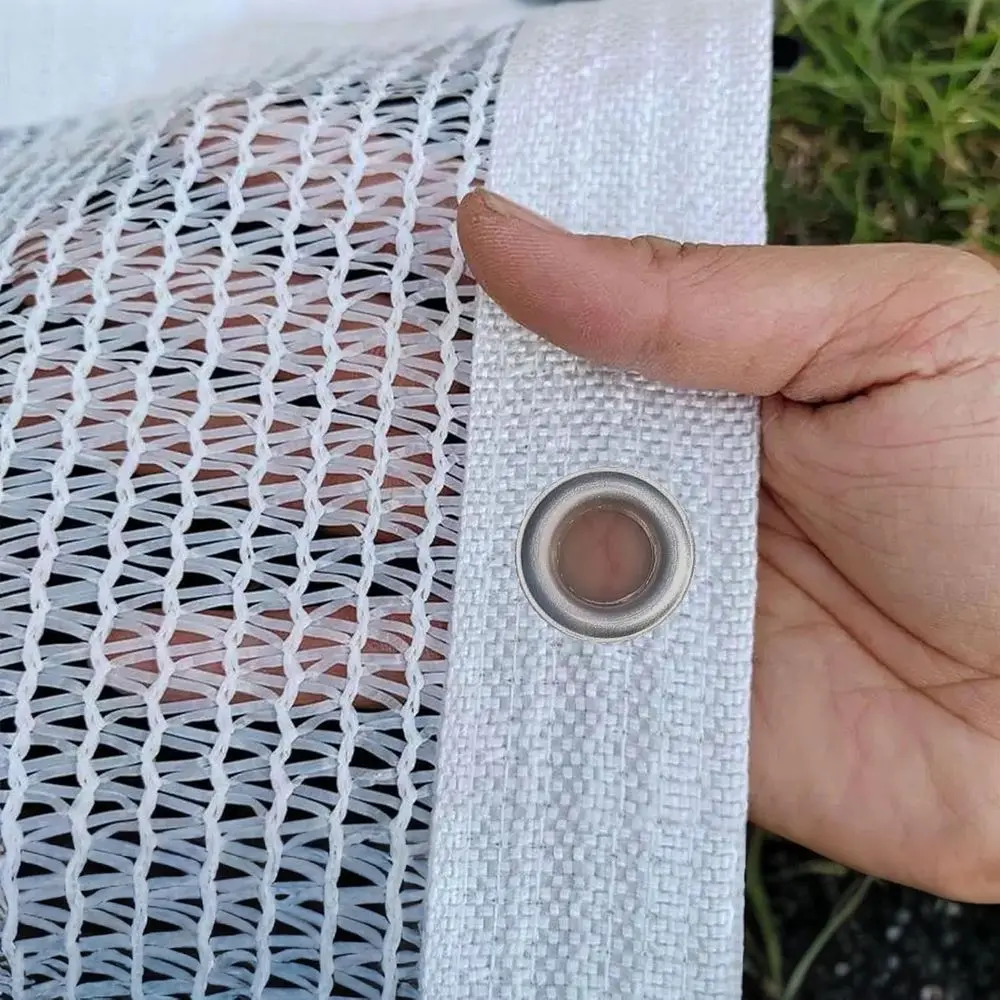 

UV-Resistant 50% Shade Cloth, Breathable Mesh with Grommets, Heavy Duty Sun Net Cover for Garden and Patio, 10x10ft or 12x12ft O