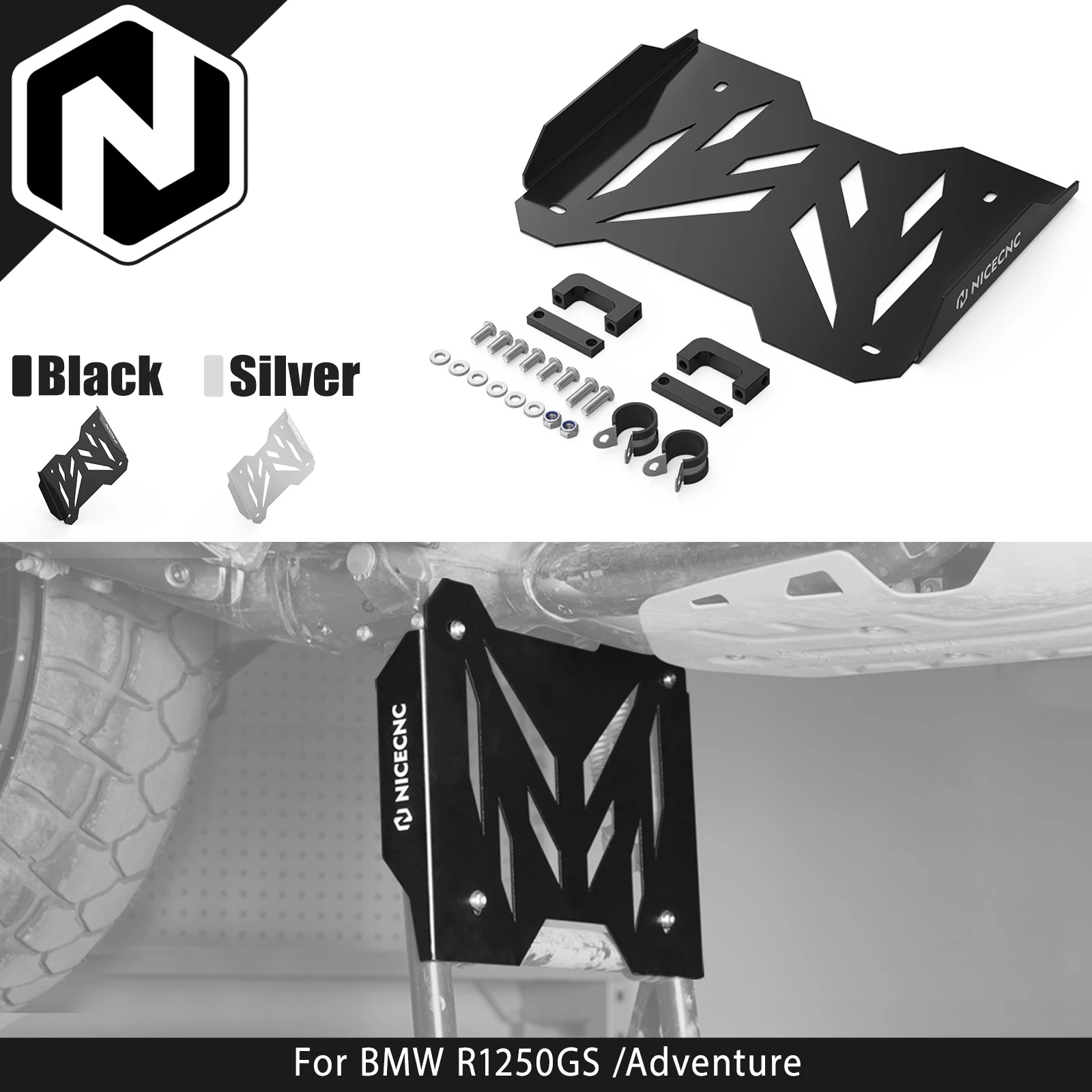 

Защитная пластина центральной подножки NICECNC для мотоциклов BMW R1250GS Adventure 2019-2024, BMW R1250GS 2019-2023, R1250GSA 2024