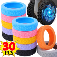 30/2PCS Thicker Luggage Wheels Protector Silicone Travel Rolling Suitcase Reduce Noise Wheel Cover Luggage Suitcase Accessories