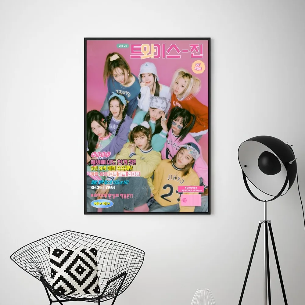 Canvas Painting Kpop T-twice  Poster Prints Wall Pictures Living Room Home Decoration Small