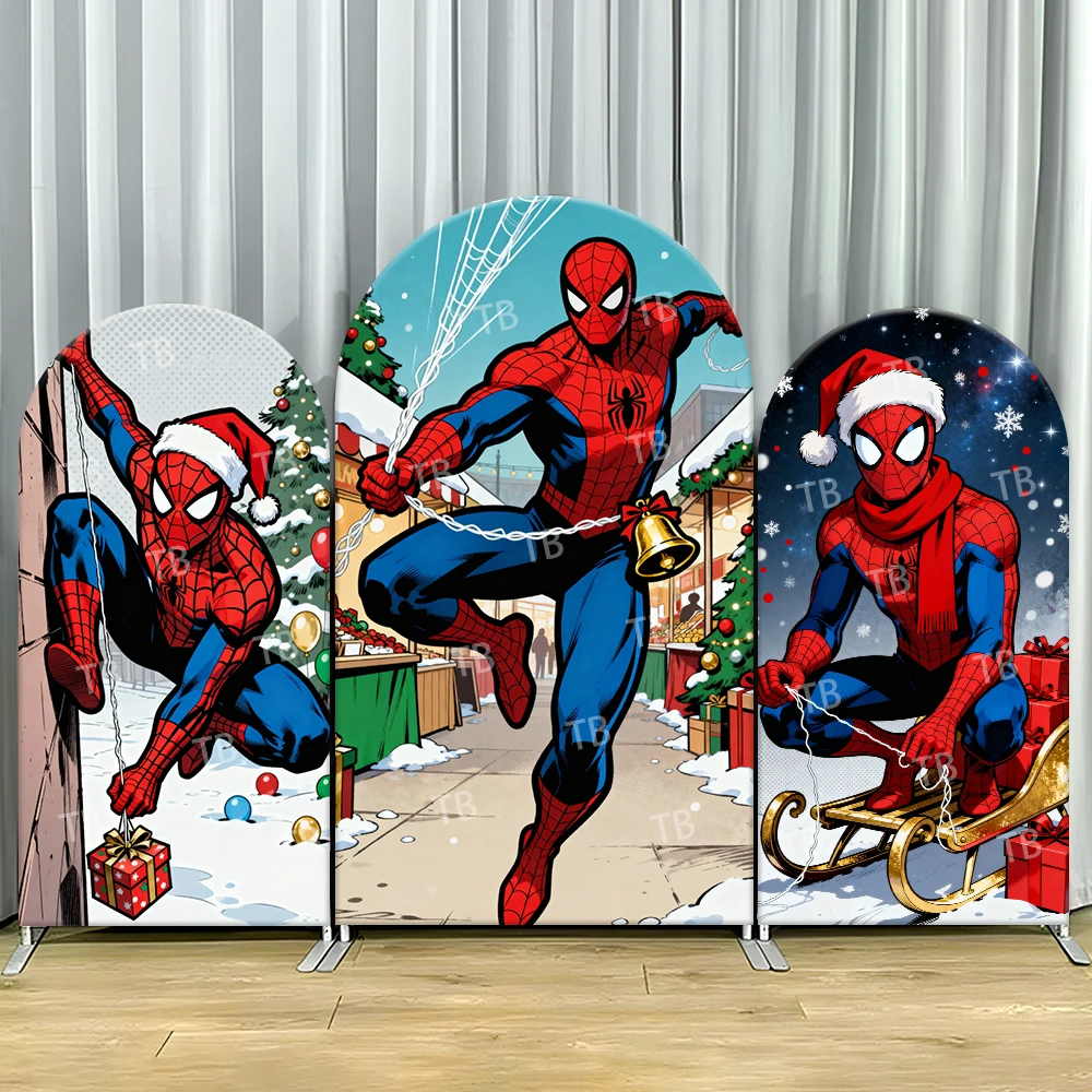 

Надувная арка «Человек-паук» для фотозоны на Рождество и детские дни рождения, декор в стиле крутого мультфильма, реквизит для фотосессий