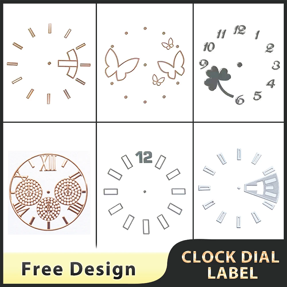 

Professional Custom Metal Watch Surface UP Metal UP Sign Clock Chrome-plated Dial Electroforming LOGO Label