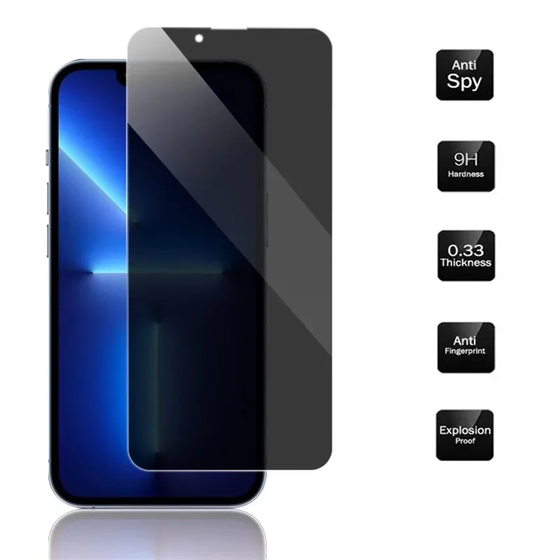

Full Cover Anti-spy Glass for IPhone 13 12 Pro Max Mini XS MAX 8 7 Plus Privacy Screen Protector for IPhone 11 14 PRO MAX X XR