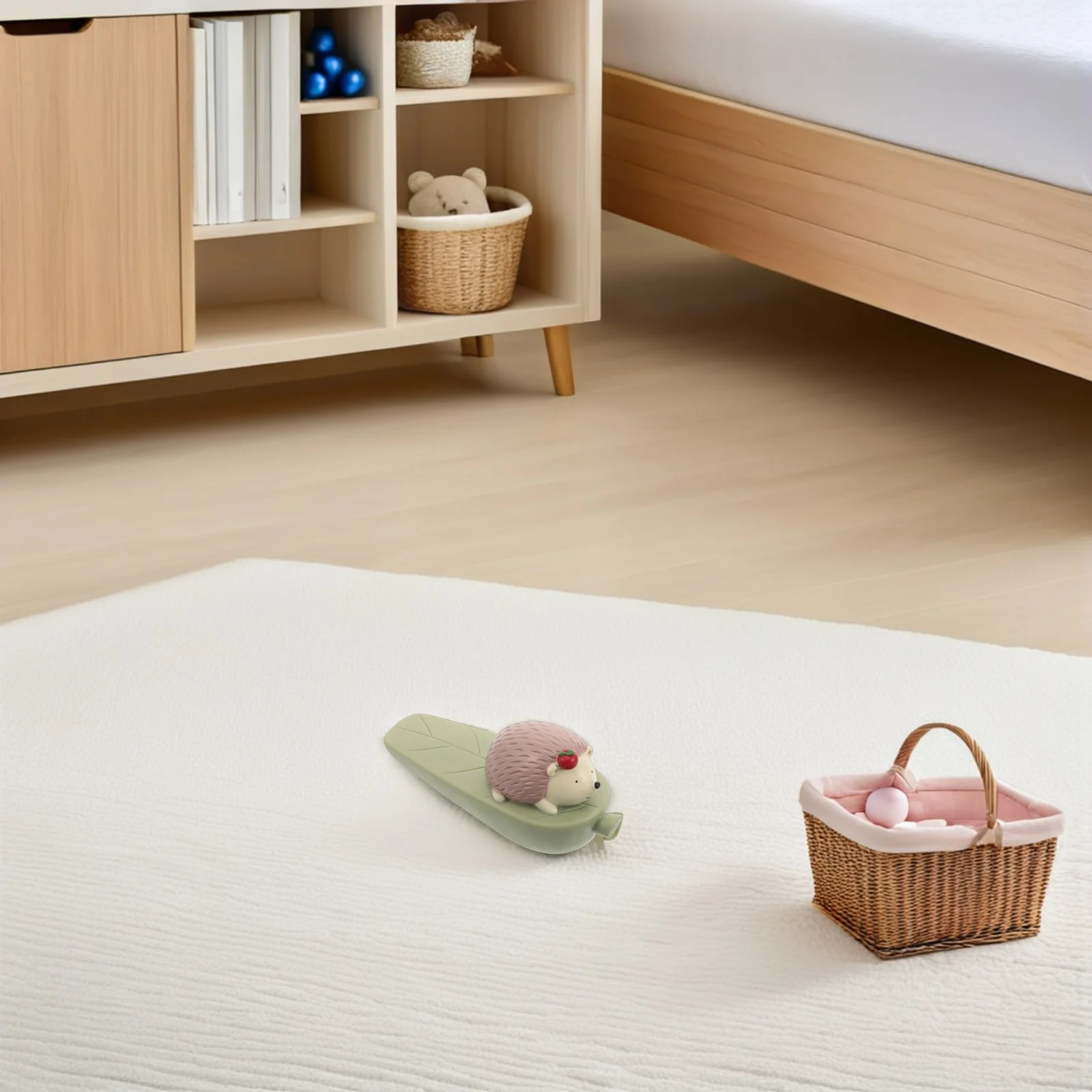 

2pcs Creative Door Stopper Cute Cartoon Animal Pvc Wedge Wall Protector For Bedroom Living Room Office Decor Hedgehog