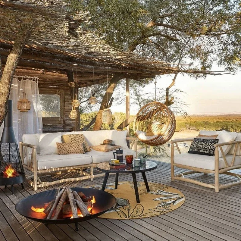 Balcony Hanging Basket Bird's Nest Hanging Chair Outdoor Swing Rattan Outdoor Rocking Chair