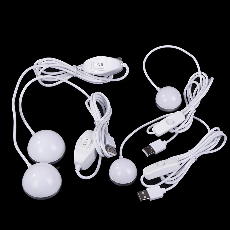 

1Pc USB 5V Mini LED Dormitory Night Light Portable Magnet 2W 5W LED Bedroom Wall Lamp For Outdoor Campping Emergency Bulb