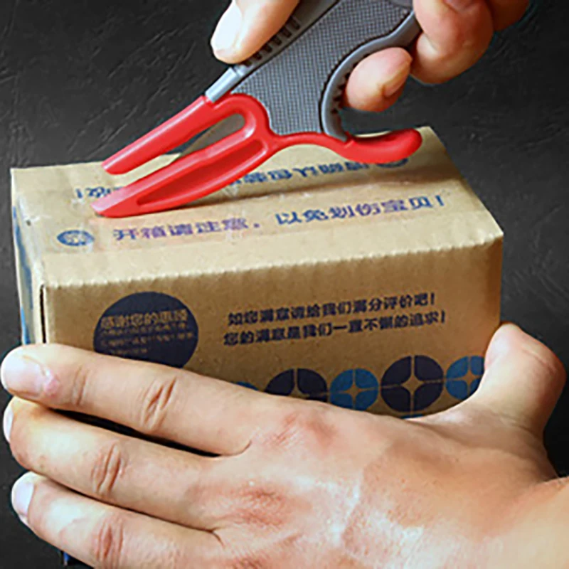 3 In 1 Professionele Box Cutter Retractable Utility Mes Comfor Grip Uitpakken Cutter, Plastic Handvat, Blade Lock Binnen