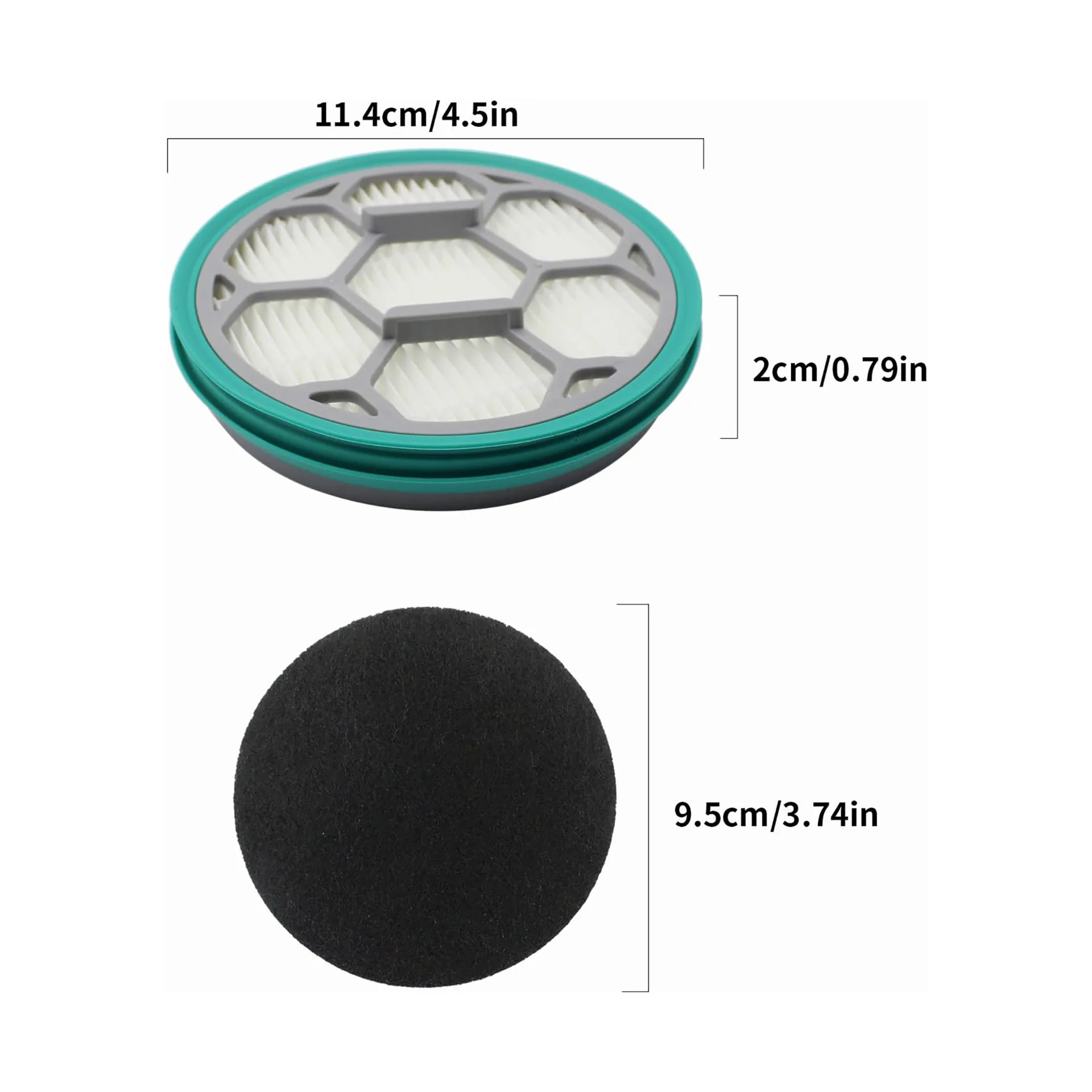 For Neabot P1 Pro Pet Grooming Kit & Vacuum Replacement Parts Hepa Sponge Filter