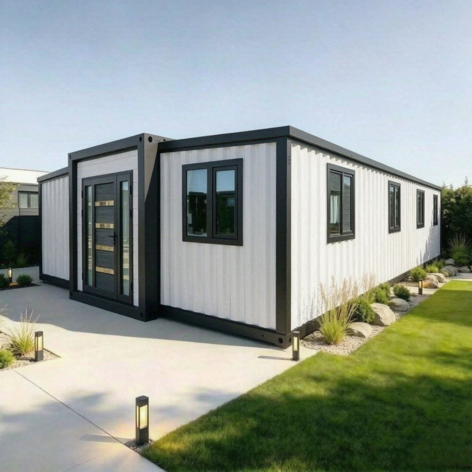 Modular Prefab House 20ft 30ft 40ft  Expandable Container Home Luxury Prefab Tiny House Garden Rooms Forest Cabin Warehouse Barn