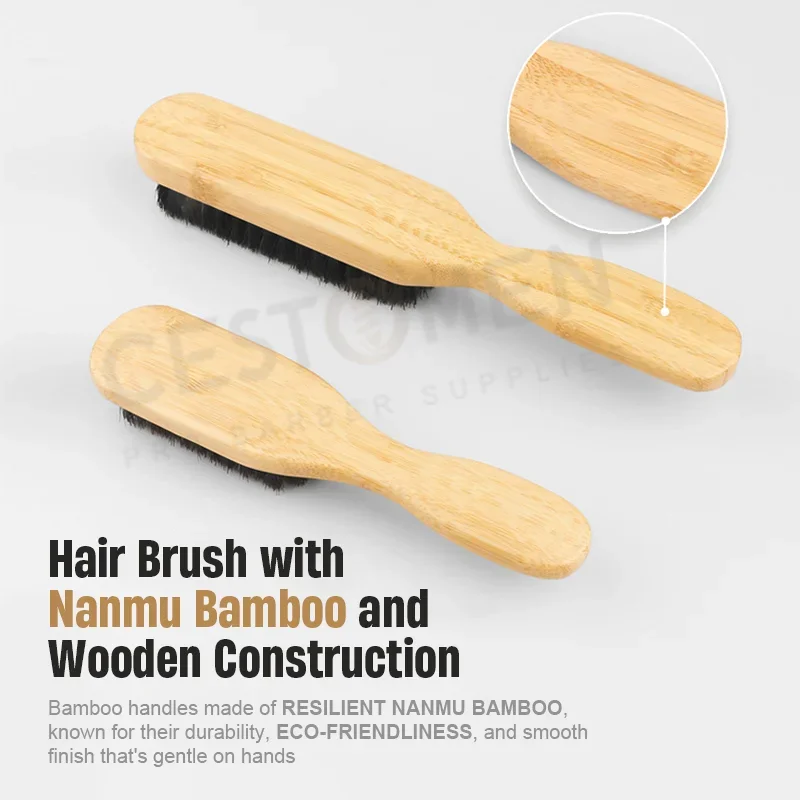 Cepillo de afeitar de barba con mango de madera para hombre, plumero de cuello para corte de pelo, cepillos de limpieza, peine de peinado, herramientas de peluquero, nuevo