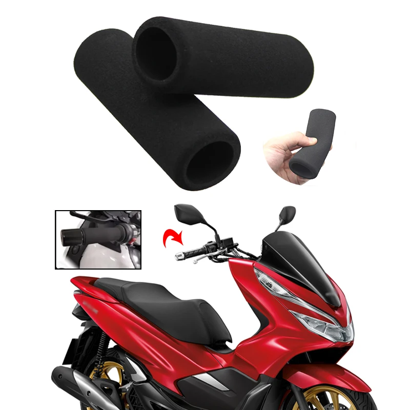 Motorbike Anti Vibration Handle Bar Foam Comfort Slip Over Grips For Honda PCX125 PCX150 PCX160 PCX 125 PCX 160 PCX 150 pcx