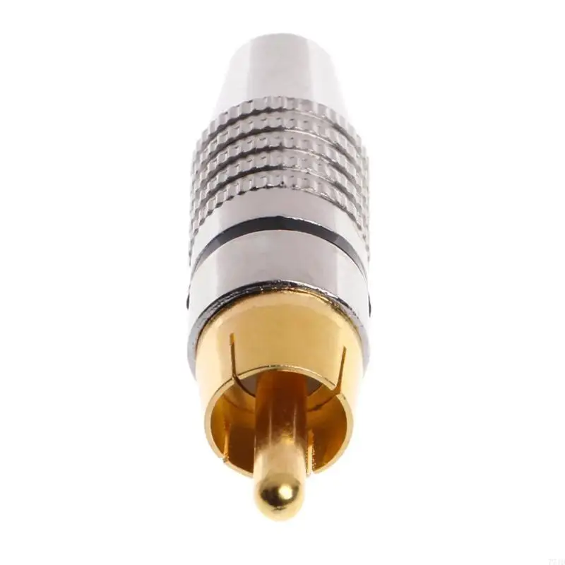 77JD RCA männliche Plug -Video -Verriegelungskabel für AV -Systeme Koaxialkabel -Audioadapter