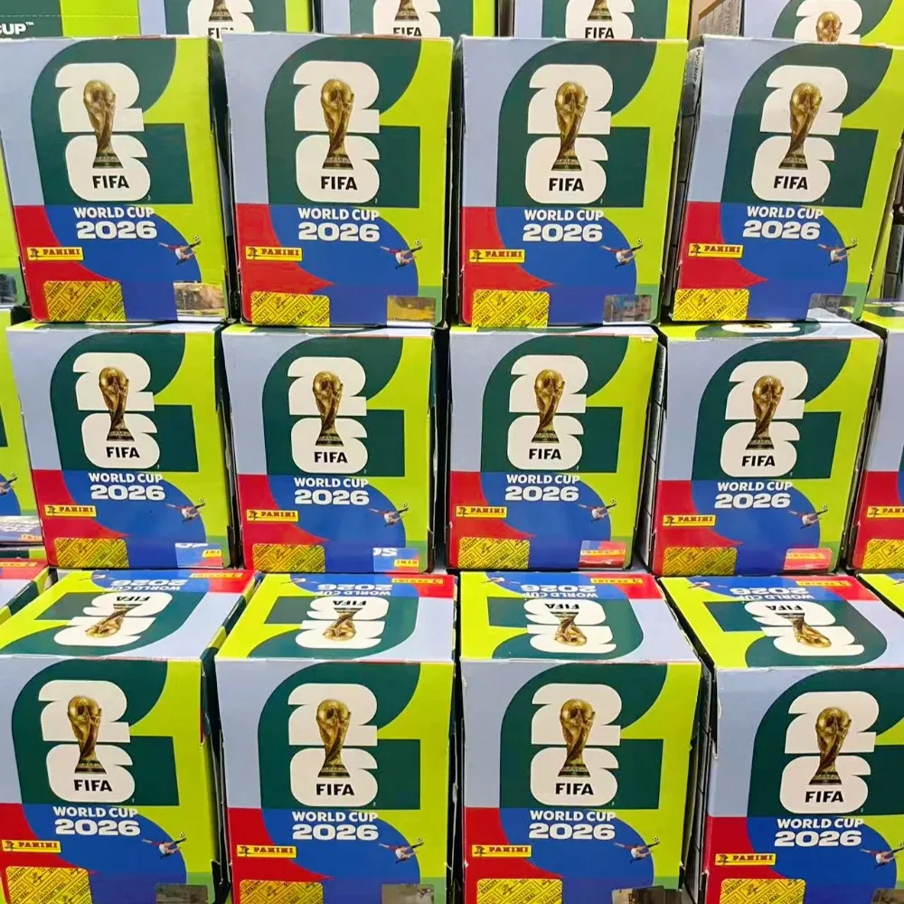 Pegatinas Coleccionables Oficiales de la Copa Mundial FIFA 2026 de Panini, Colección Deportiva para Fanáticos del Fútbol, Souvenir, Paquetes de 3/5/10/20/50 Unidades