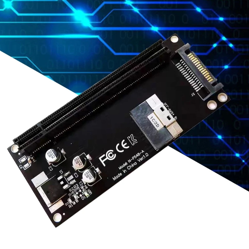 High Speed SFF-8654 8i to PCIe 4.0 x16 External Graphics Card Adapter SFF-8654 8i Adapter Card Computer Accessories