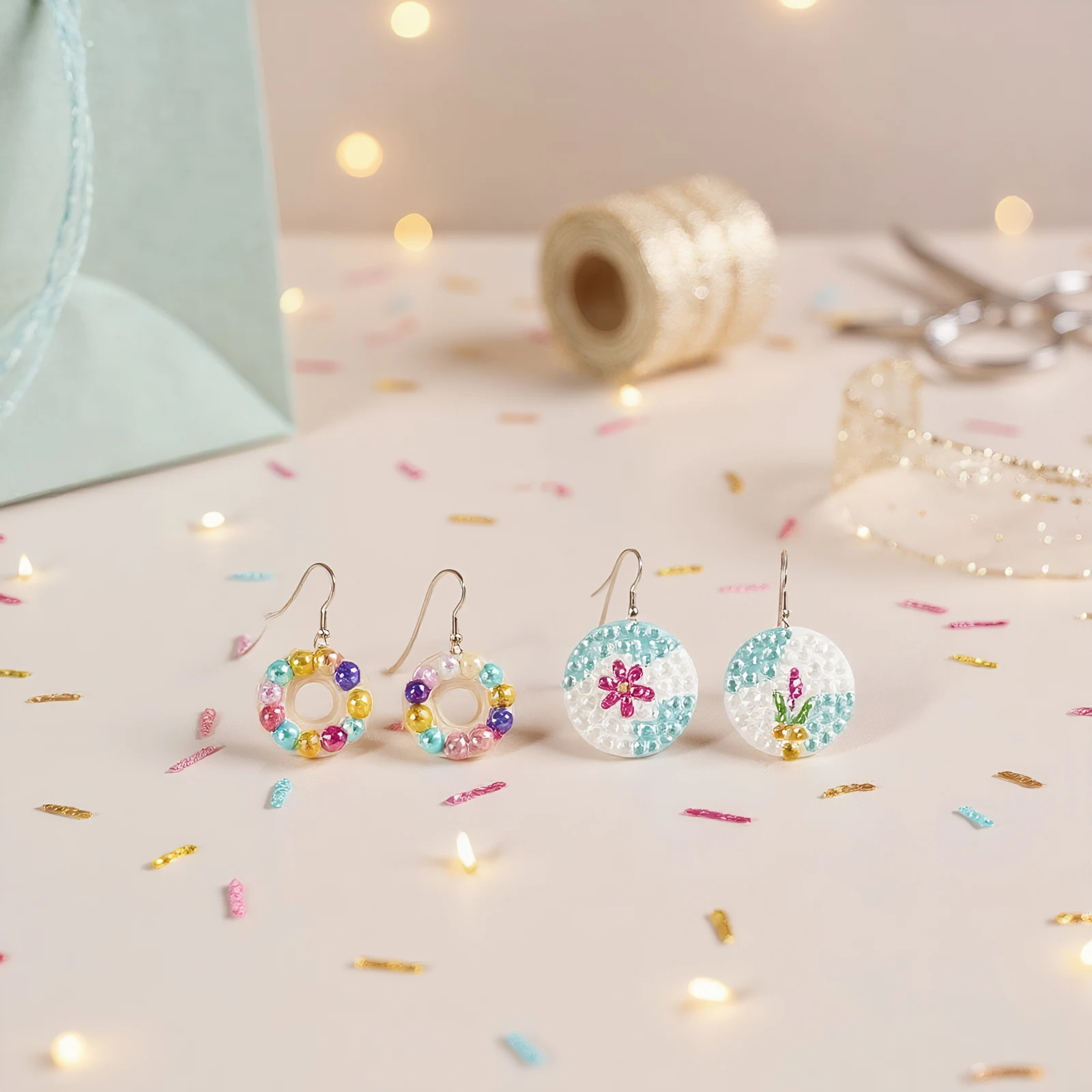 ต่างหูคริสตัลอะคริลิก DIY 12 ค - Resin Craft For Beginners บทวิจารณ์และราคา