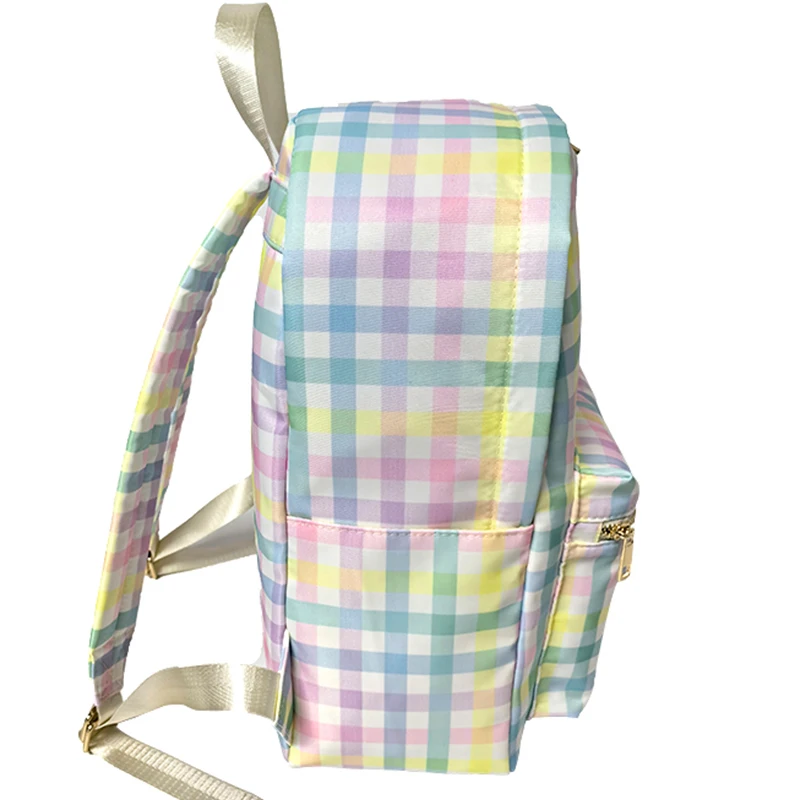 2024 New Design Plaid Preppy Backpack Teen Girls Back to School Supplies asual Daypack Tablet Travel Backpack School Bag