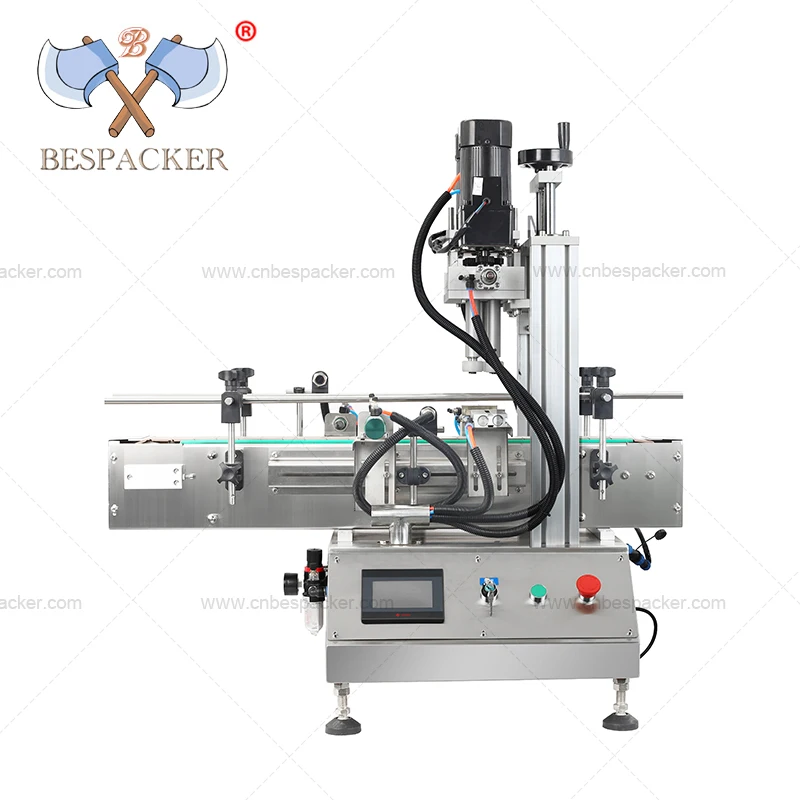 

For Bespacker YL-S Electric Desktop Automatic Pneumatic Bottle Capper Metal Plastic Glass Bottle Screw 1 Year Beverage Carton