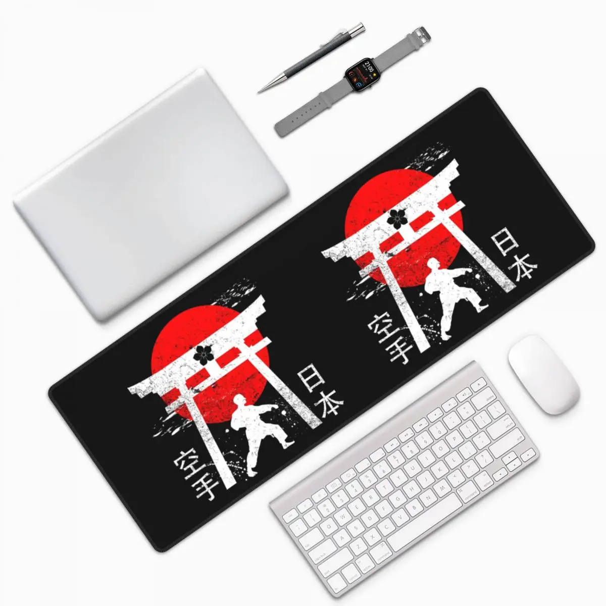 Budo Soul Karate Spirit Martial Arts Large Mouse Pad Computer Keyboard Mouse Mat Gaming PC Laptop Desk Mat Table Mats