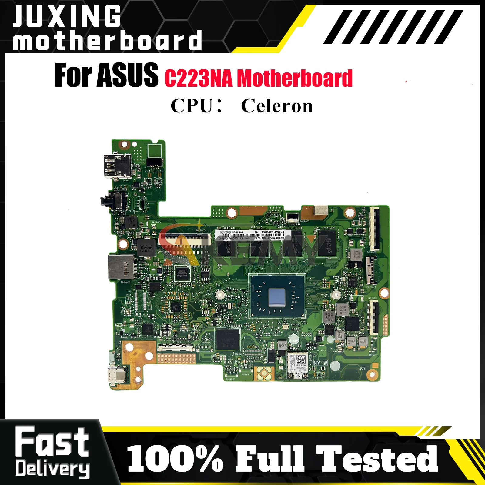 

C223NA Laptop Motherboard For ASUS Chromebook C223N C223NA Notebook Mainboard With Celeron CPU 100% tests OK fast shipping stk