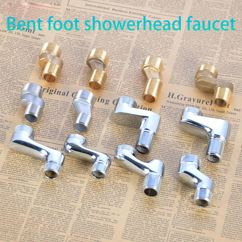 

Shower Bend Foot Flower Sillon Faucet Variable Diameter Bend Foot Joint Lengthened Tall Curved Corner Foot Accessories 1Pcs