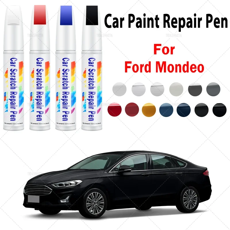 قلم إصلاح طلاء السيارات لـ 2000-2025 فورد مونديو ملحقات إصلاح الخدش 4 قطعة أسود UM JAYC أبيض 5BWG VJ رمادي أحمر RR #1