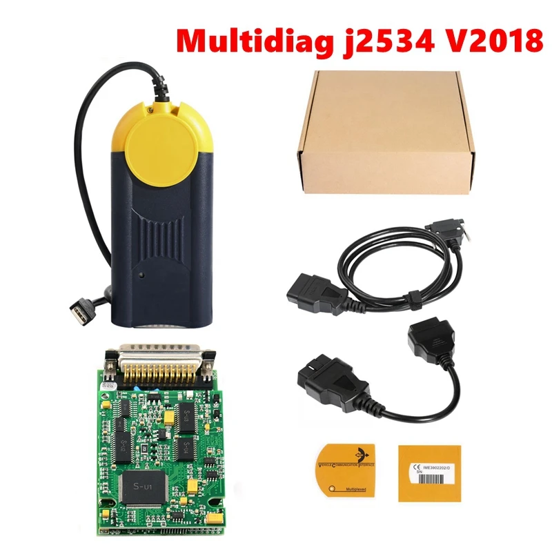 Actia Multi-Diag Multidiag J2534 V2018.3 Diagnostic tool Multi Diag Access j2534 interface OBD2 Device